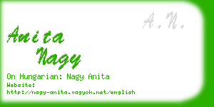 anita nagy business card